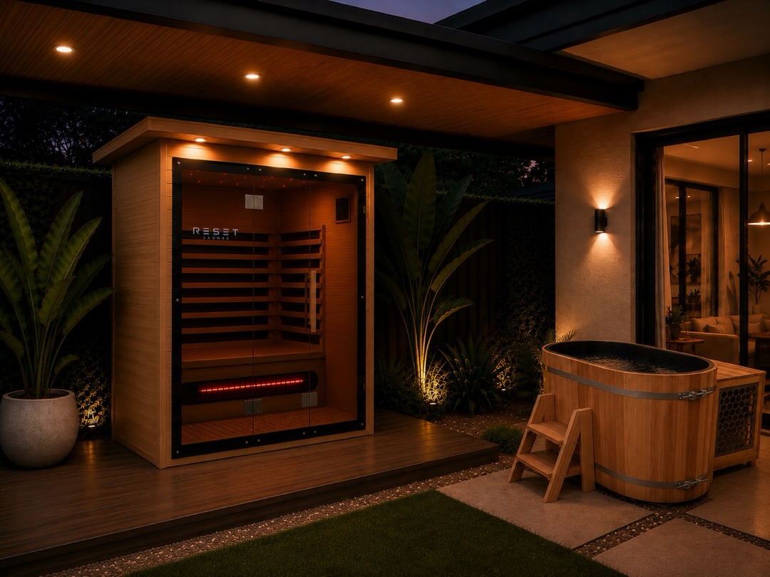Reset Horizon sauna and Reset Flow cold plunge